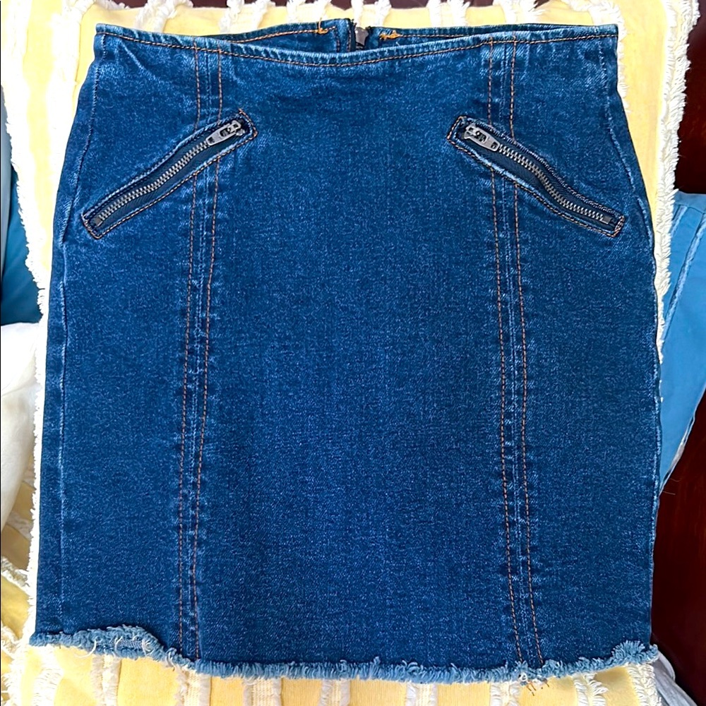 Tractr Jean Skirt